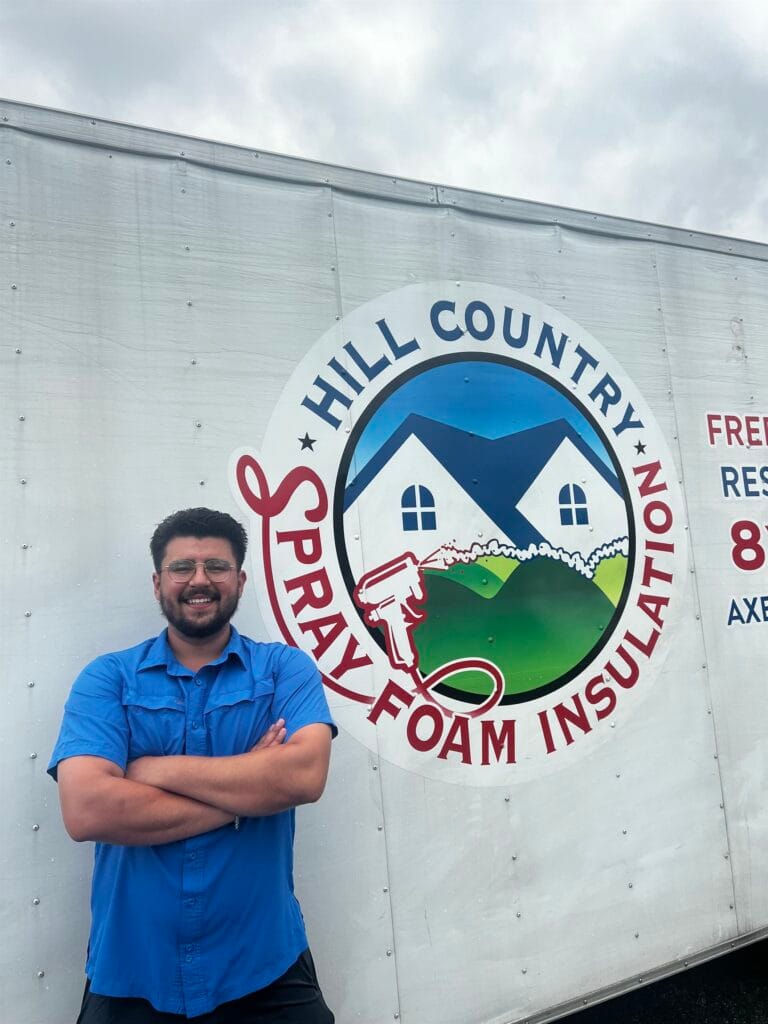 Photo of Axel Cerda, owner of Hill Country Spray Foam Insulation.